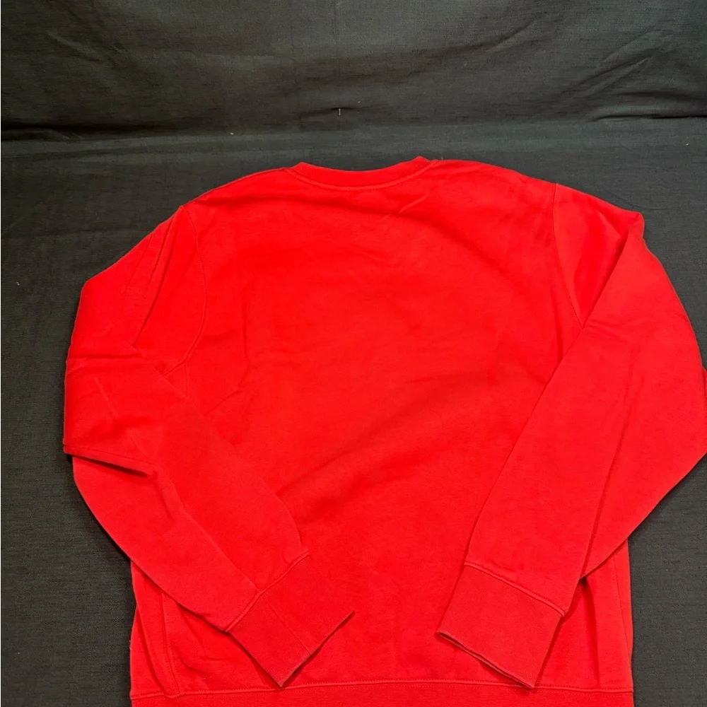 Nike Men's Vibrant Red Crewneck Sweater - Picture 3 of 4